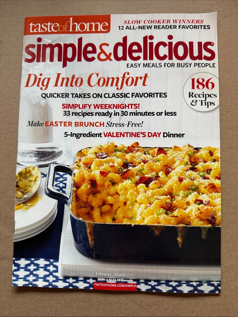 5/$15 Taste of Home Simple & Delicious Cooking Magazine